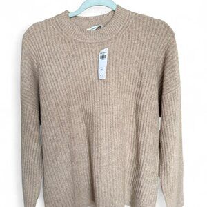 Women's Tan and Cream Jumper